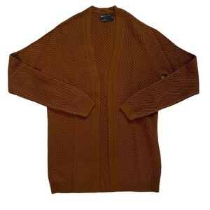 ASOS DESIGN New With Tags muscle fit textured knit cardigan in tan Chest 34
